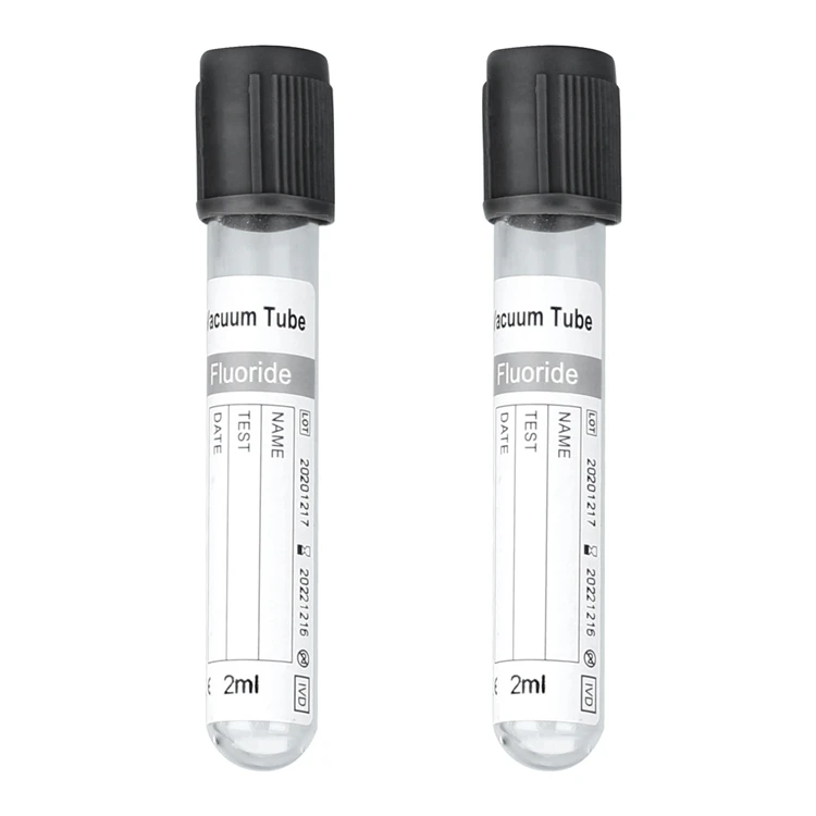 High Performance Fluoride Oxalate Glucose Medical Sterile Use Vacuum Gray Top Blood Sample Collection Tube