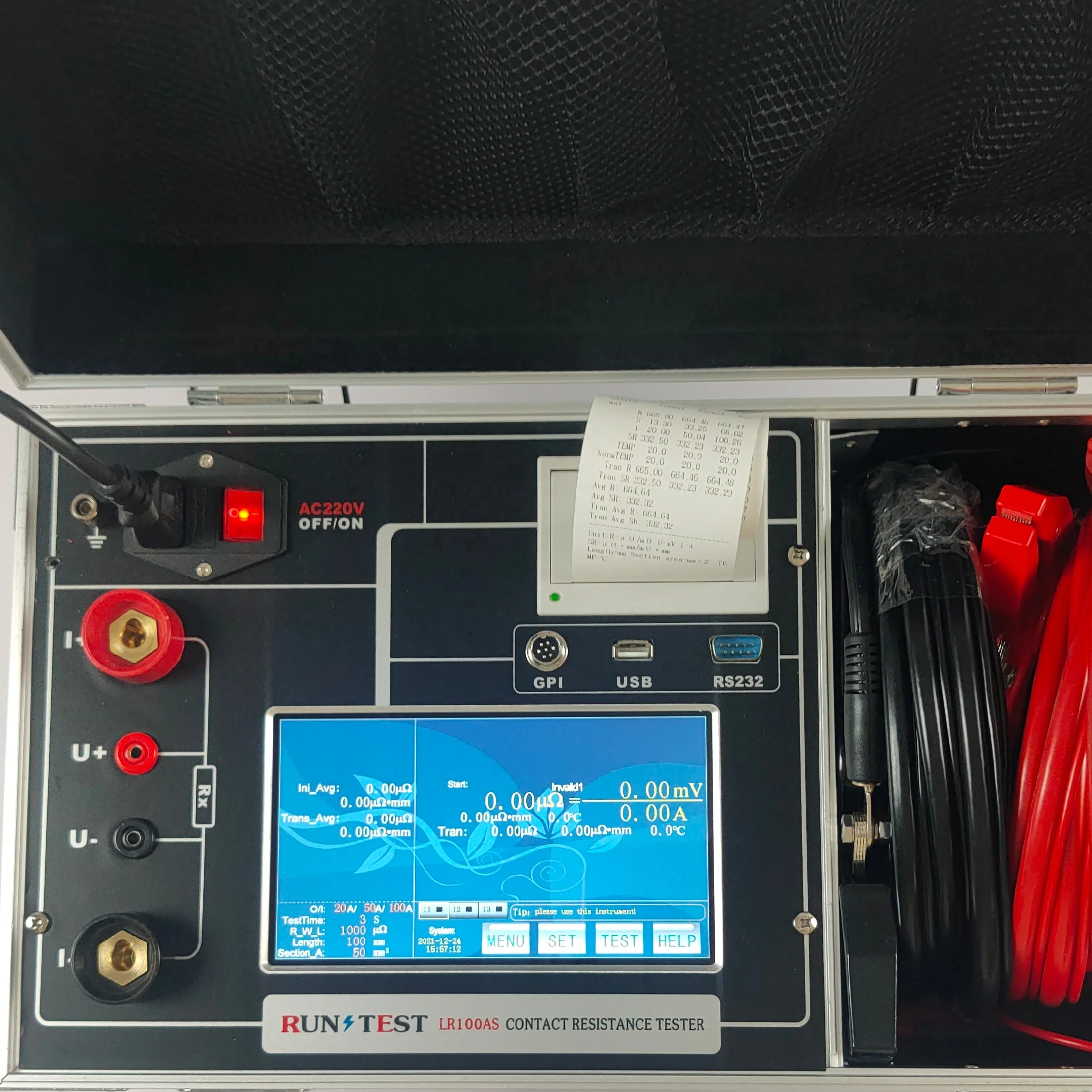 Circuit Breaker Resistance Tester Switch Loop Resistance Meter Micro Ohmmeter Contact Resistance Tester