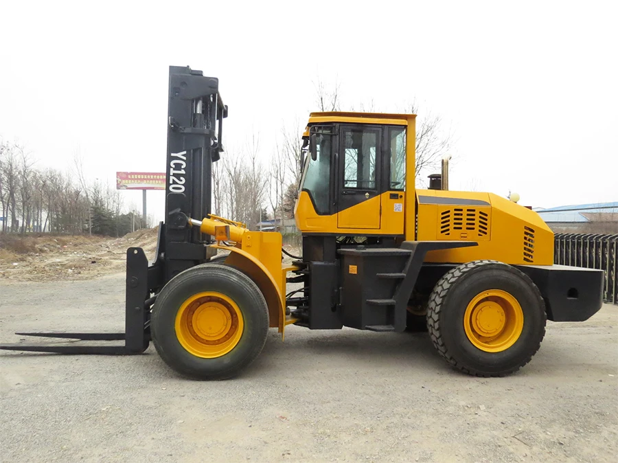 cross country big 6 - wheel forklift  truck / truck mounted forklift