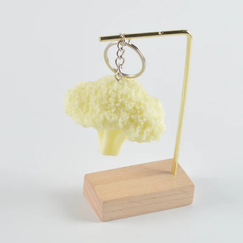 chaomao simulation broccoli vegetable model pendant fun keychain student backpack gift