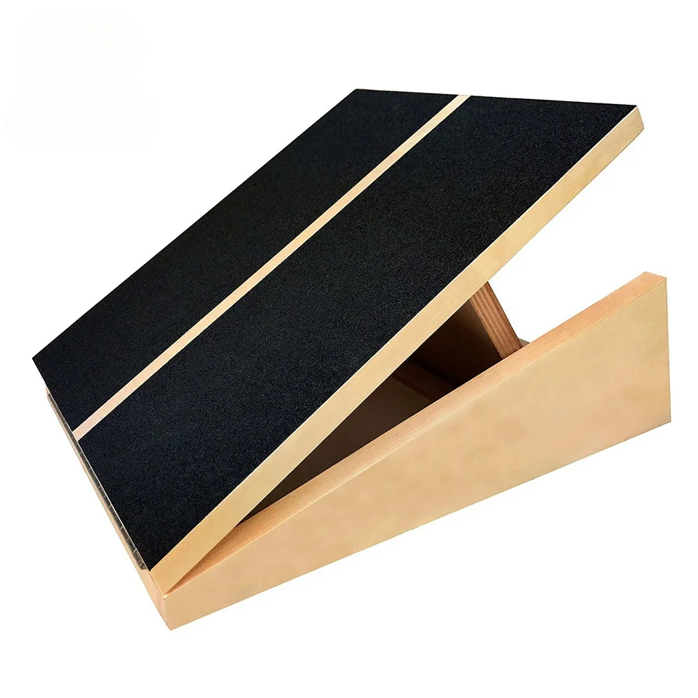 Portable Wooden Slant Board for Calf Stretching Squats Calf Stretcher Physical Therapy Equipment Adjustable Incline Board