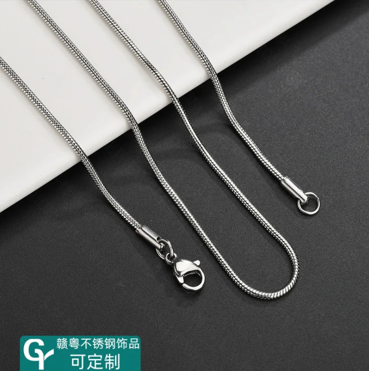 Factory direct supply stainless steel fashion snake bone necklace pendant