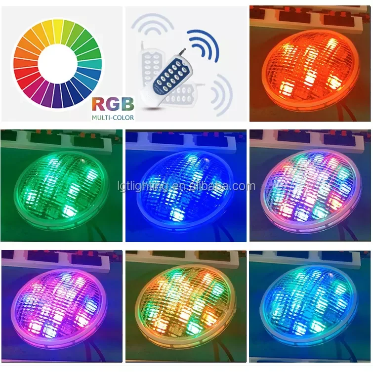 Хит продаж Водонепроницаемый погружной RGB-светильник для бассейна PAR56 12 В 20 Вт IP68