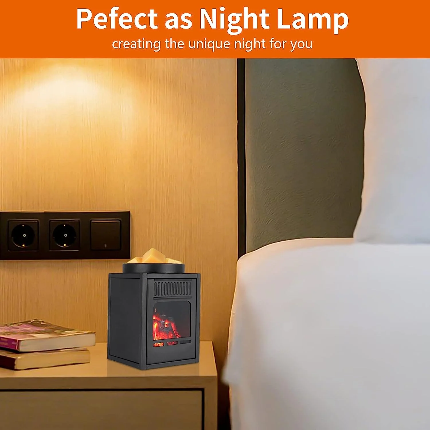 New Arrival Electric Metal Frame Stove Style Scented Candle Tart Wax Warmer With Touch Control Function For Home