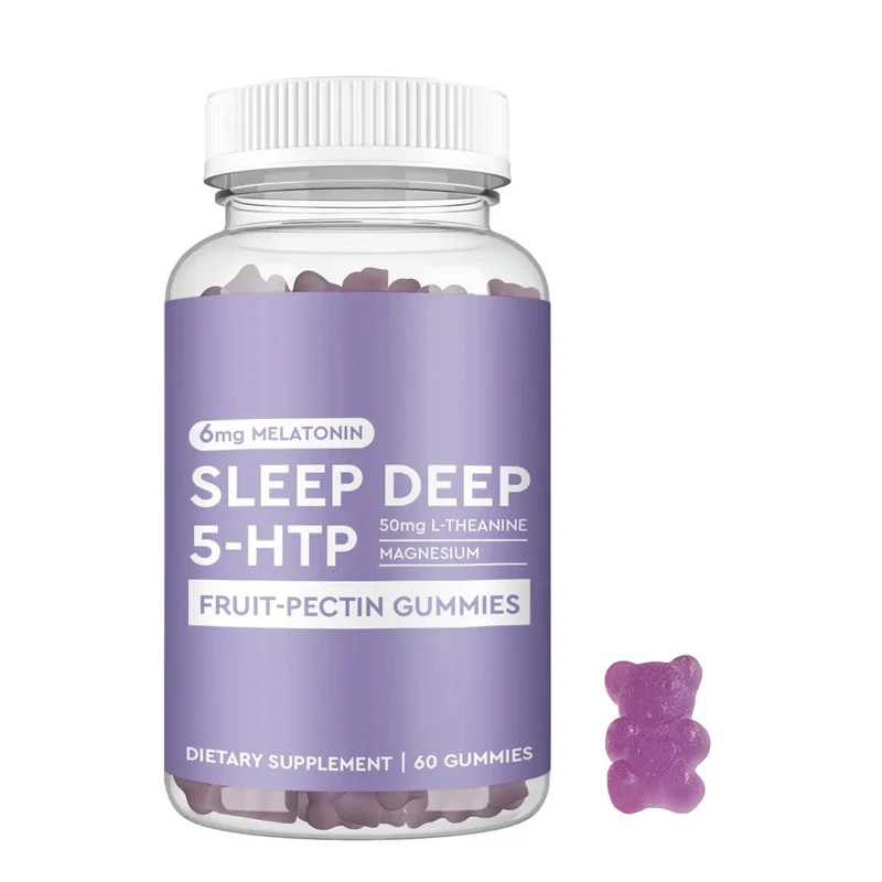 Biocaro OEM sleep gummies l- theanine melatonin gummy candy softgel capsules sleep aid food supplement for improve sleep quality