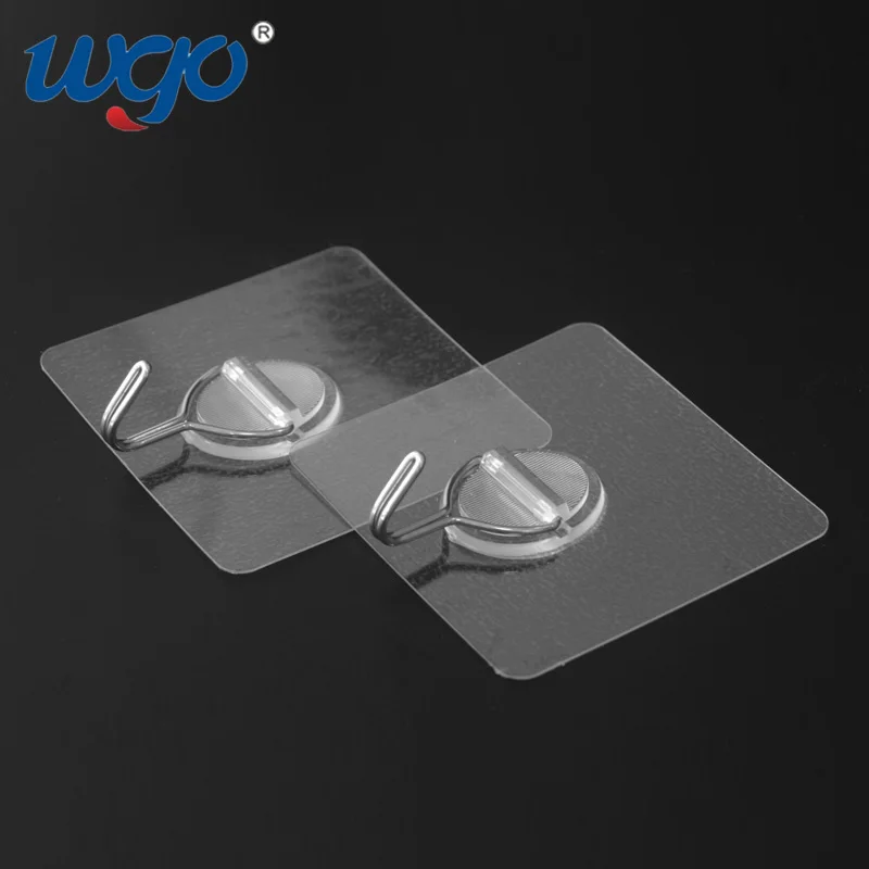 Multifunctional Non-residue Sticker Punch-free Adhesive Hanger Hooks Self Adhesive Wall Hooks For Bathroom Kitchen