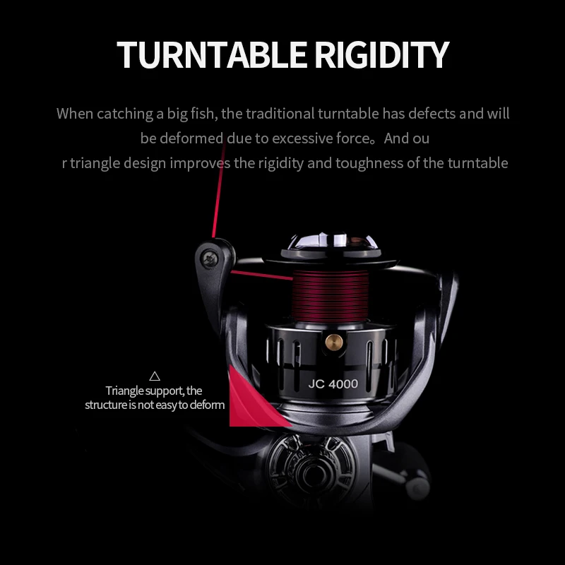 Robben 2020 Summer  JC3000 4000 All Metal Spinning Reel 5.2:1 High Speed Max Drag 8kg High Quality Reel Fishing