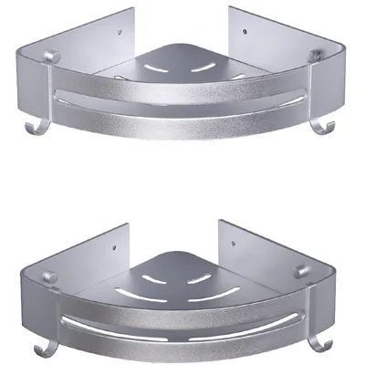 
The factoryAluminum Bathroom Corner Shelf No Drilling Wall-mounted Shelf Bathroom wall angle tripod 