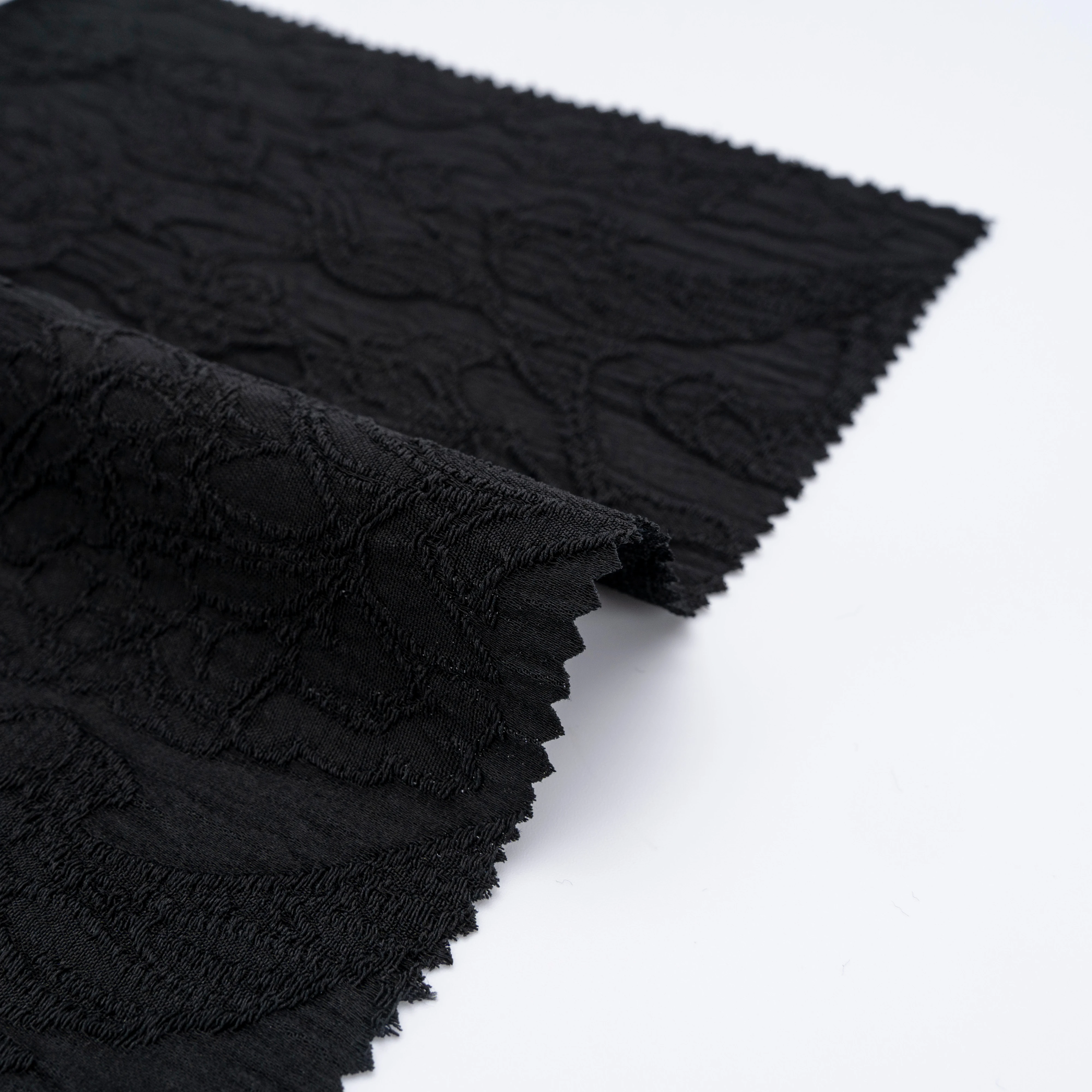 Fashionable Polyester Jacquard Material Formal Black Internt Abaya Fabric Pakistan
