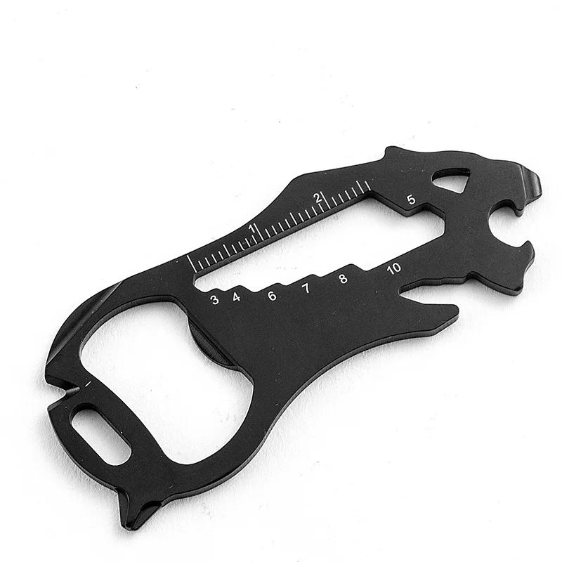 Multifunctional Tool Bottle Opener Hand Tools EDC Mini Card Key Chain Screwdriver Repair Tools