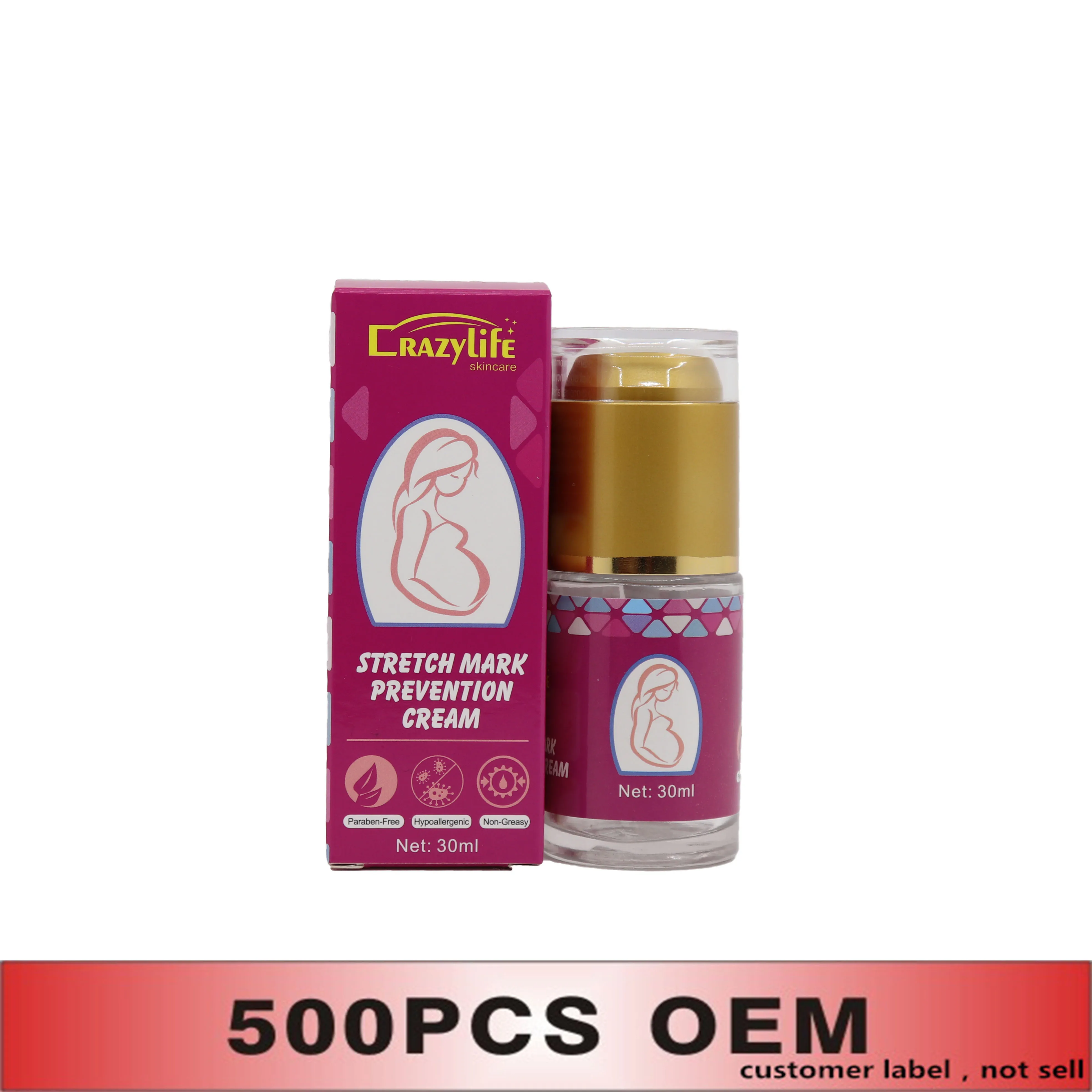 crazylife body cream Belly nourishing cream for pregnant women Stretch marks removed cream