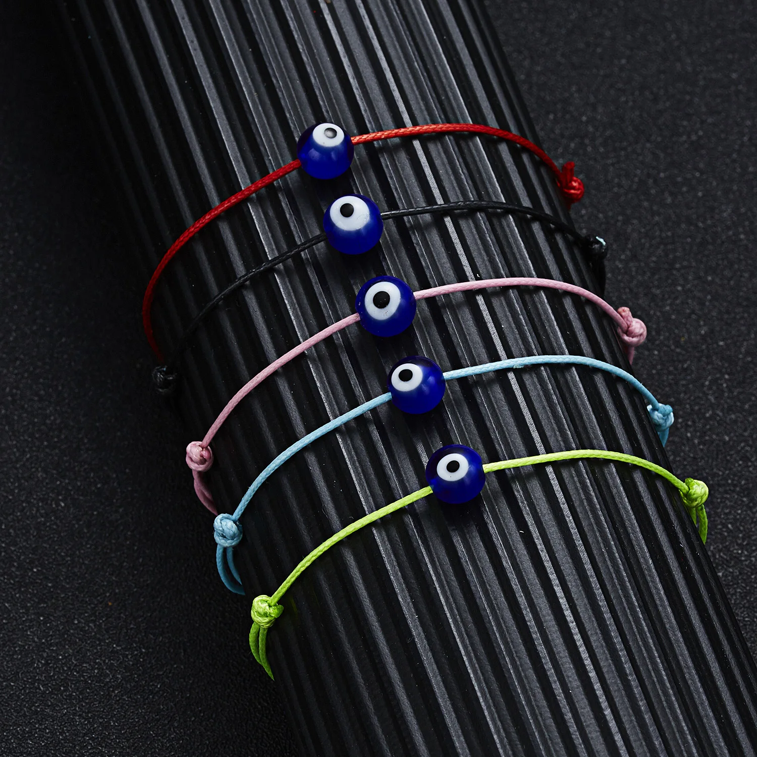 Wholesale Charm 6 Colors Hand Braided Rope Lucky Turkey Evil Blue Eyes Bracelet Jewelry for Women