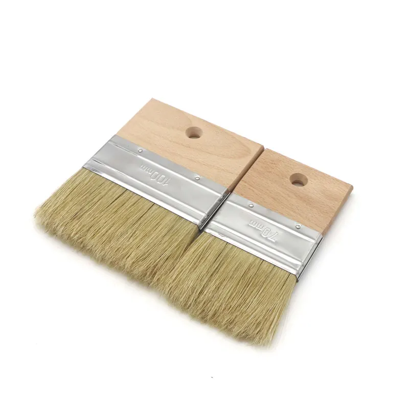 Factory custom acrylic paint professional artist oil paint brush types bristle hair chalk artist brush