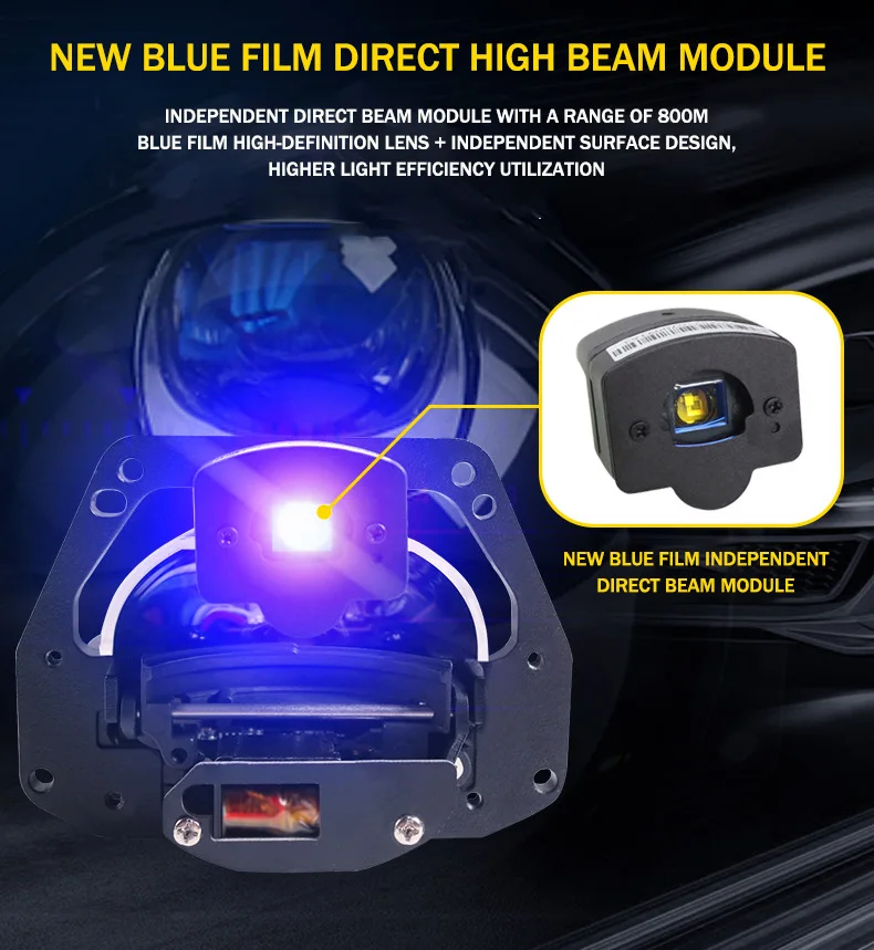 3' Bi Led Projector Lens 63W 71W Headlights Biled Auto Lighting System Dual Light