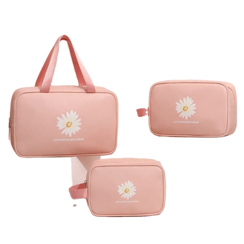 Women Fashion Large Capacity Portable Washing Leather Makeup Bag Pu Luxury Travel Cosmetic Bag Waterproof Makeup Bag