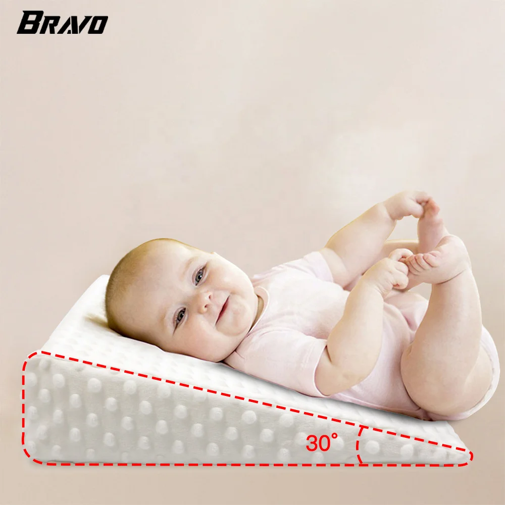 New Baby Sleep Pillow Wedge Head Pillow Inclined Triangle Baby Head Pillow