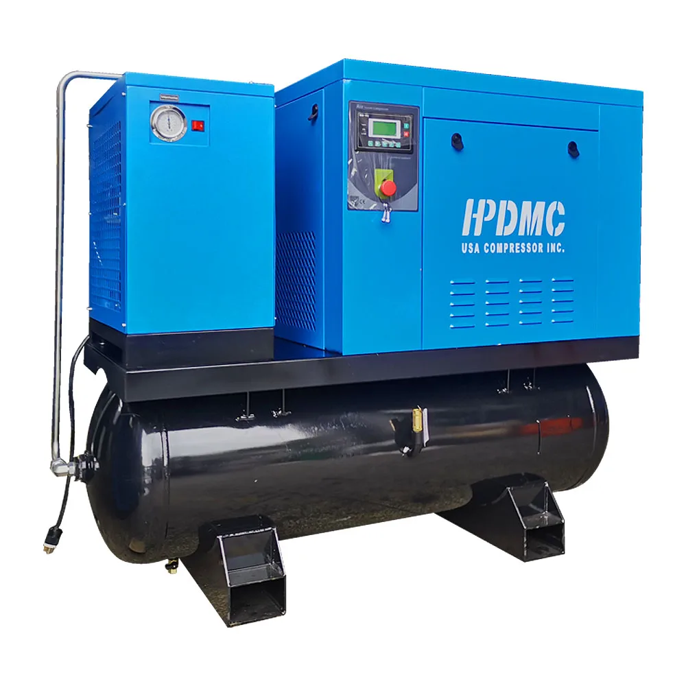 
Новый винтовой компрессор 10 л.с. 7,5 кВт для текстильной промышленности с воздушным сухим и воздушным баком 