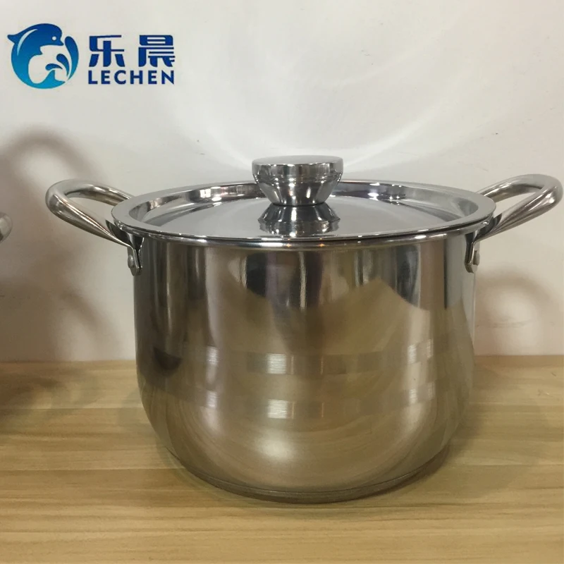 Extra Thick Double Bottom  Pot  Stainless Steel Cooking Pot Cookware Set Set Stainless Steel Stock Pot 16cm-24cm/22cm-28cm/26cm-