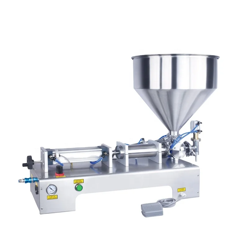 Manufacturer supply single head pneumatic liquid paste filling machine for yogurt jelly honey ice cream