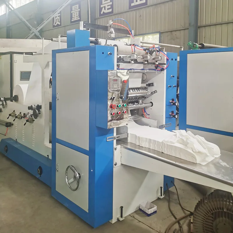 4 lanes facial toilet tissue papers production hine with automatic folding function