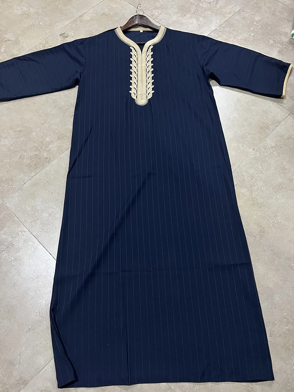 new style design men embroidered clothing dubai Muslim African plus size Islamic clothing shirt dress thobe for men