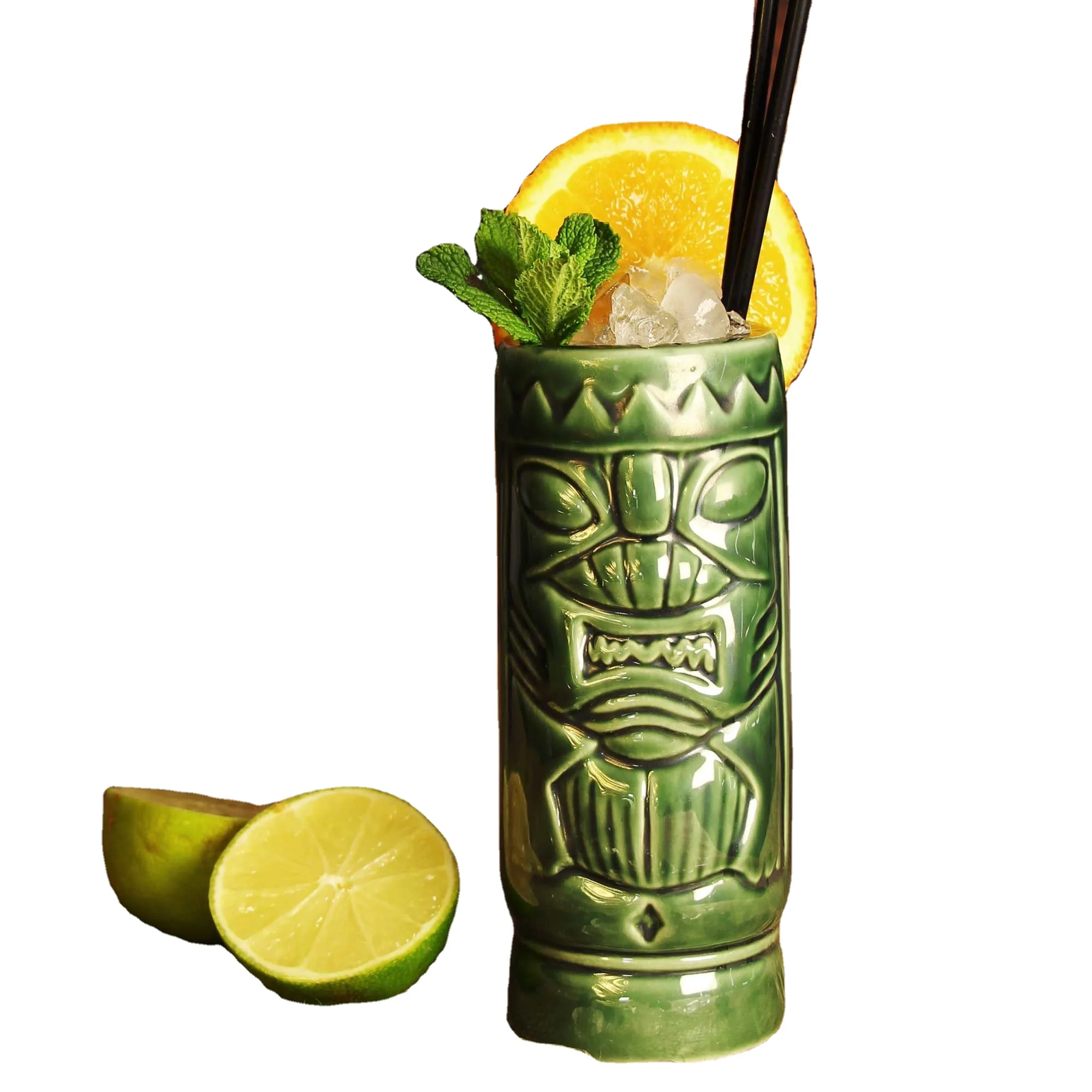 Custom Natural 100% Bamboo Coffee Cup Eco Bamboo Tumbler Wooden Design Cup Reusable Bamboo Tiki Mugs