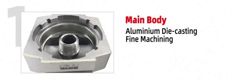 XMC HNAC3010-03 G3/8 inch pneumatic FRL corrosion resistant aluminum alloy protective shell filter reducer lubricator