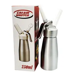 Best selling whipped cream dispenser 500ml with 3 nozzles