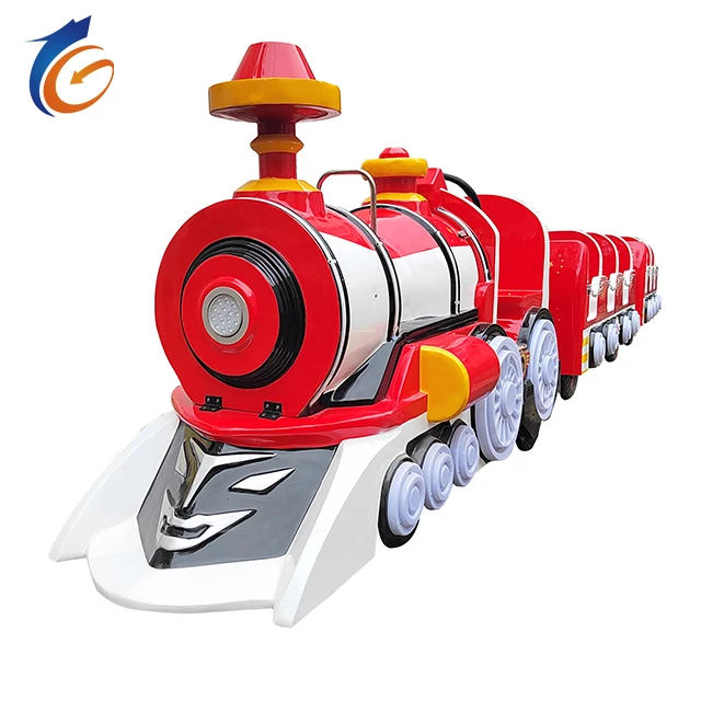 Shopping Mall Amusement Park Electric Trackless Train Cute Bear Carousel Train with Five Carriages Outdoor Kid Train