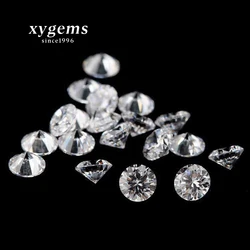 xygems topsale White synthetic Loose Cubic Zirconia Round Stone