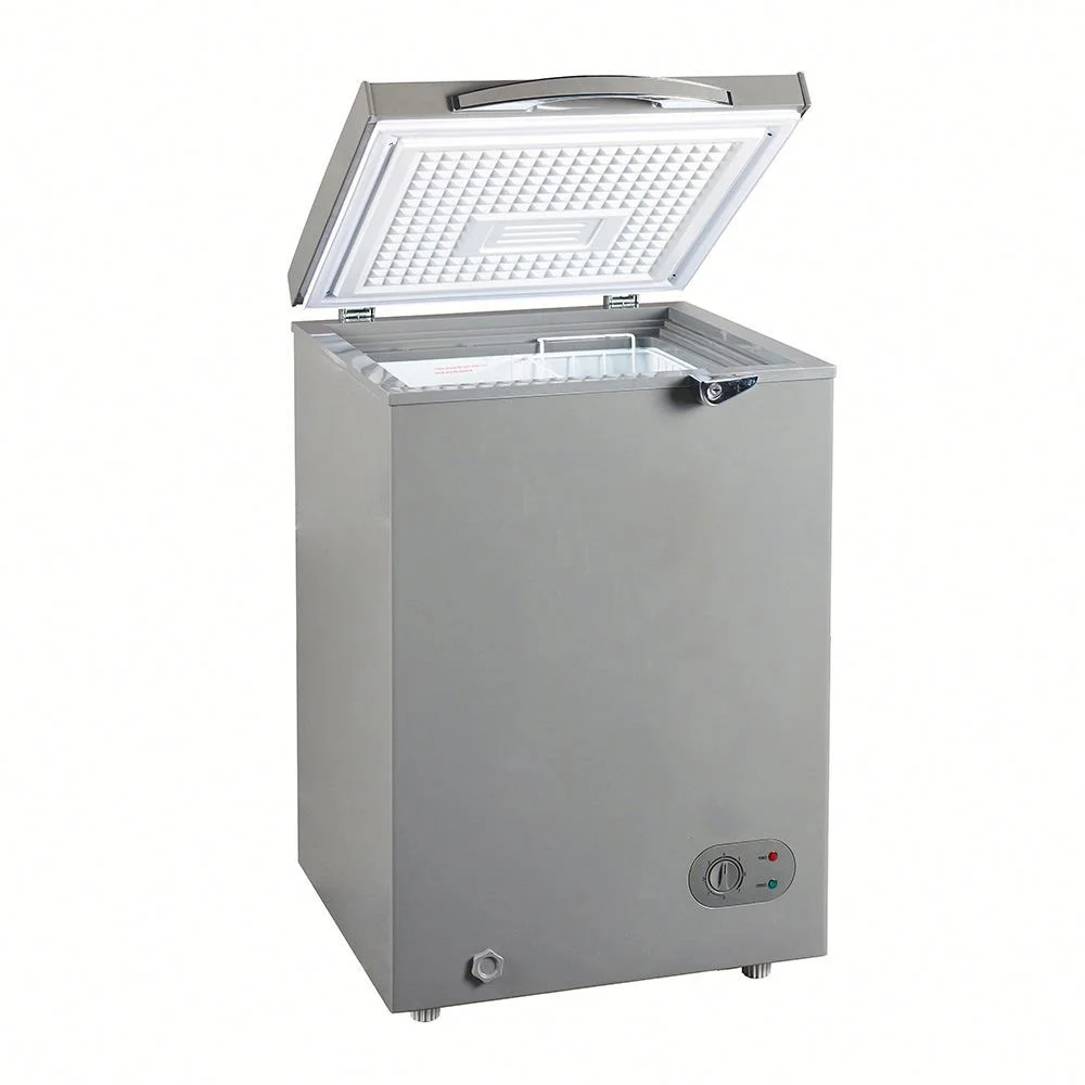 100L Factory Supply Resin Big Casters Mini Capacity Inverter Horizontal Freezer