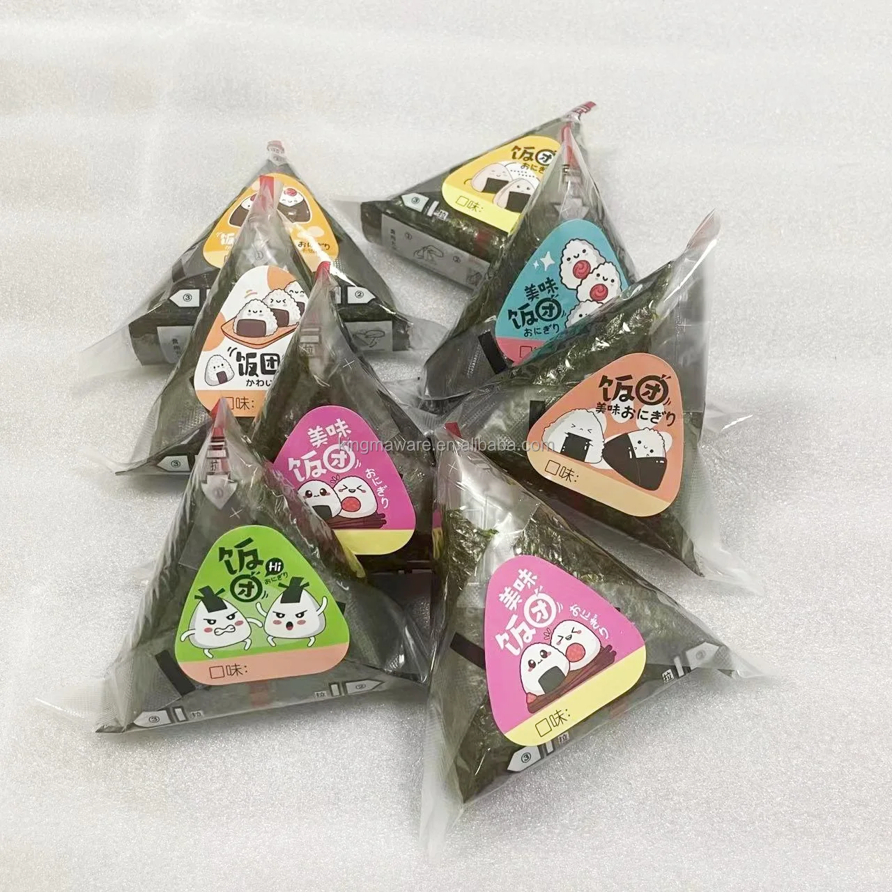 Newest Automatic Triangle Sushi Rice Ball Forming and Wrapper Packaging Machine Onigiri Machine for Sale