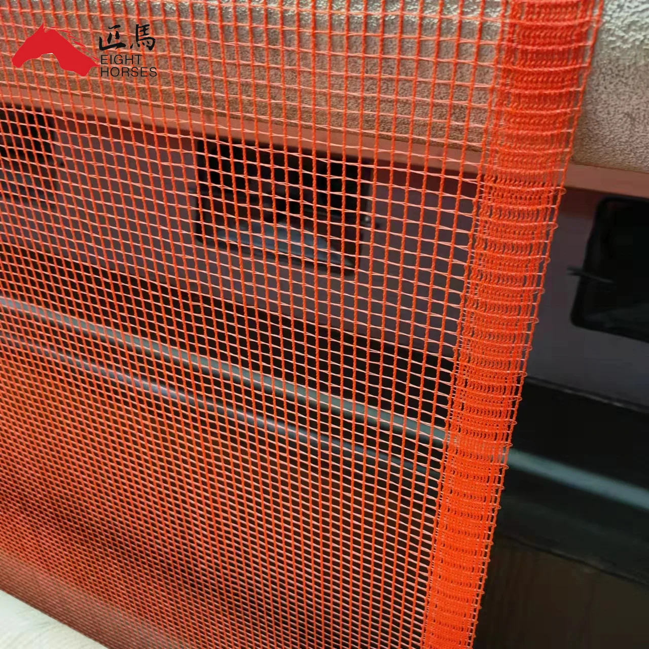 Orange construction safety net with 100% virgin HDPE +UV stabilized with 50%-80% shade rate used for scaffold protect