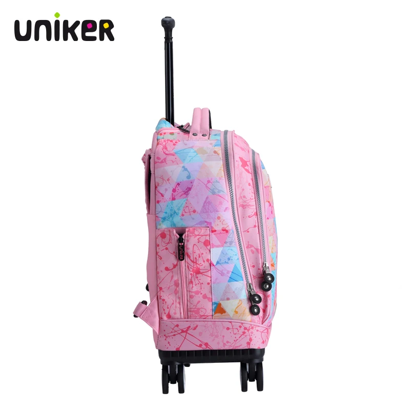UNIKER Best 4 Wheels Carry On Travel Trolley Bags For College Boys and Girls
