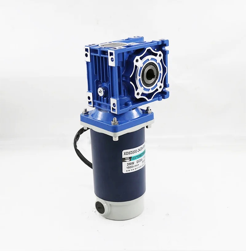 Best selling Xinda RV40 DC reduction turbine motor 12/24v 200w adjustable speed DC Brushed motor high torque