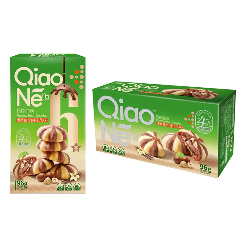 Sweet Crispy 96g Chocolate Flavor Six Flavor Baked Cookies Biscuits Snacks