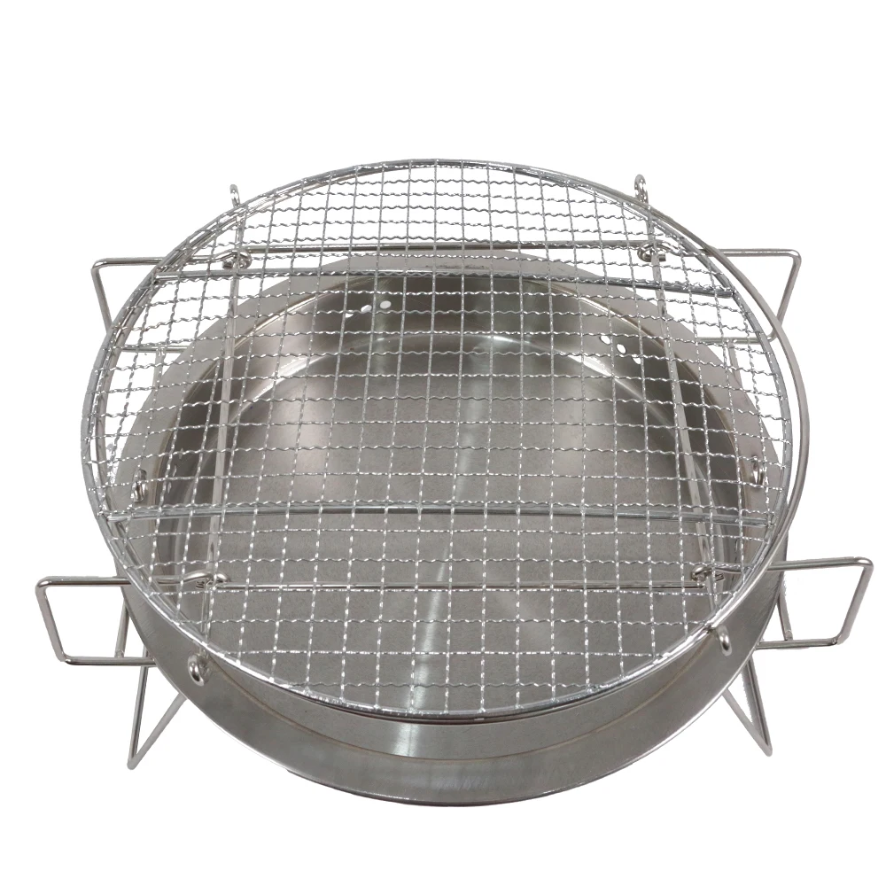 Custom indoor and Outdoor Foldable korean Style Bipod bbq table top charcoal barcecue  grills