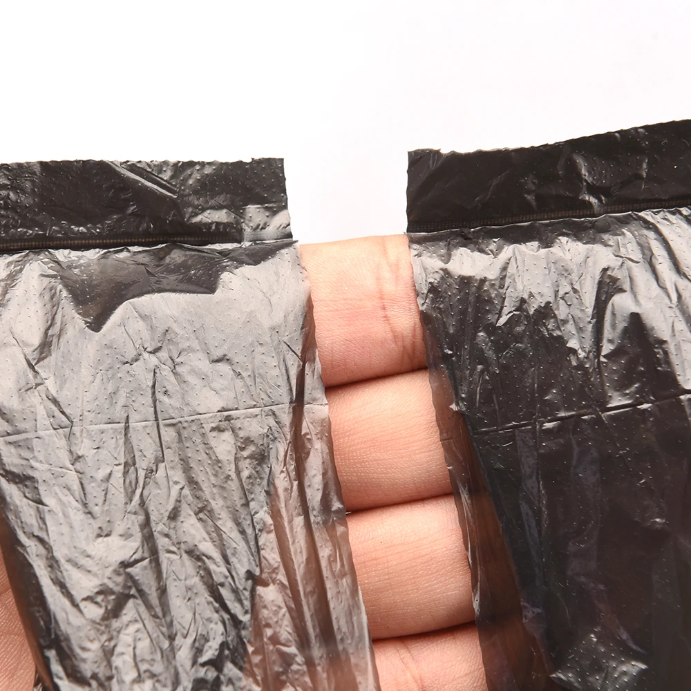 Transparent Drawstring Garbage Plastic Bags with Custom Logo Security Features 1 Ton MOQ Home Work Supermarket Packing Products