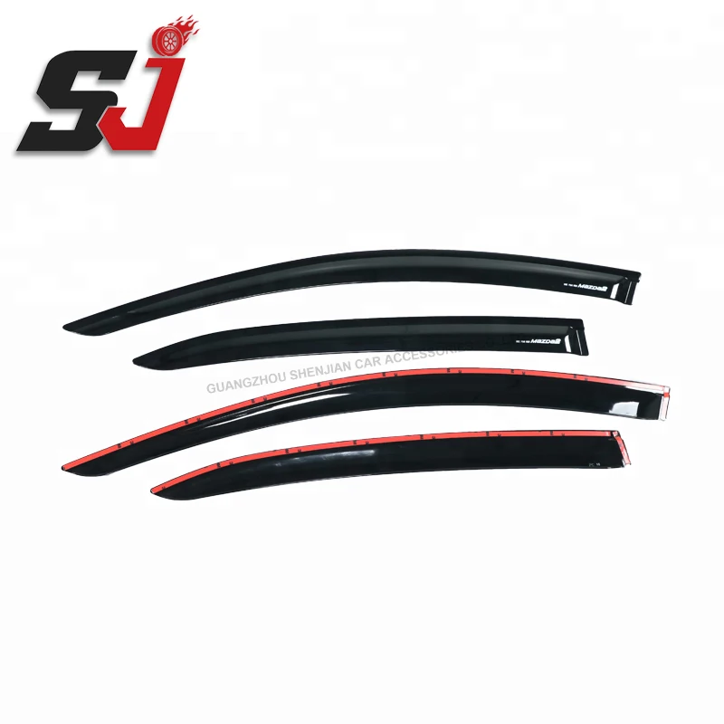 Injection Side Window Deflectors car window wind visor for mazda2