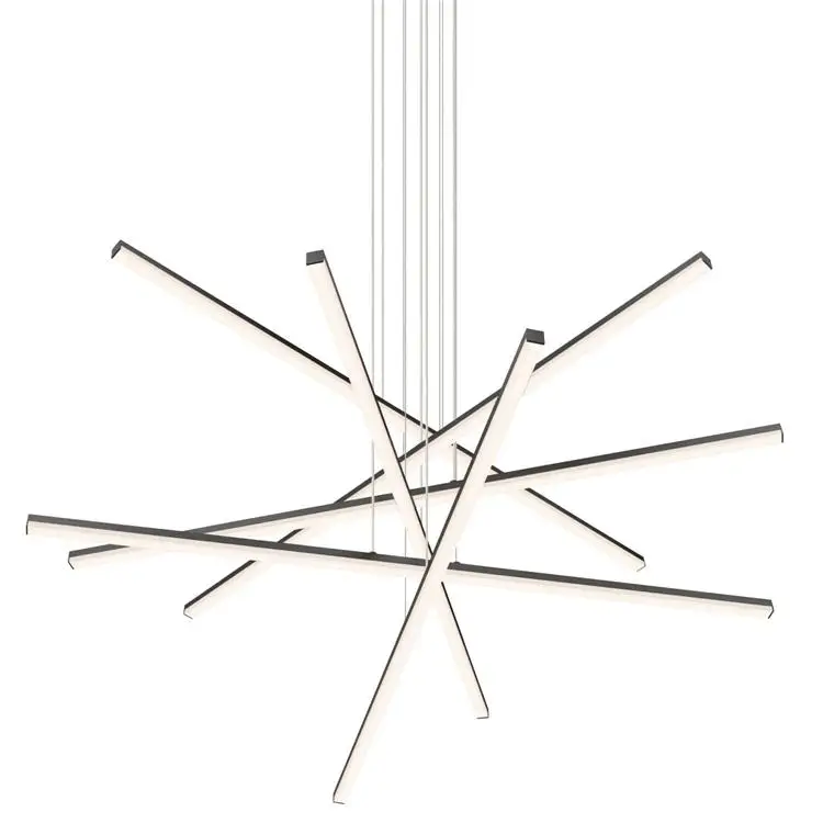  ETL cETL listed whold lamp Simple chandlier Hanging Decorative Ceiling Pendant Lights Circle Rings Acrylic modern