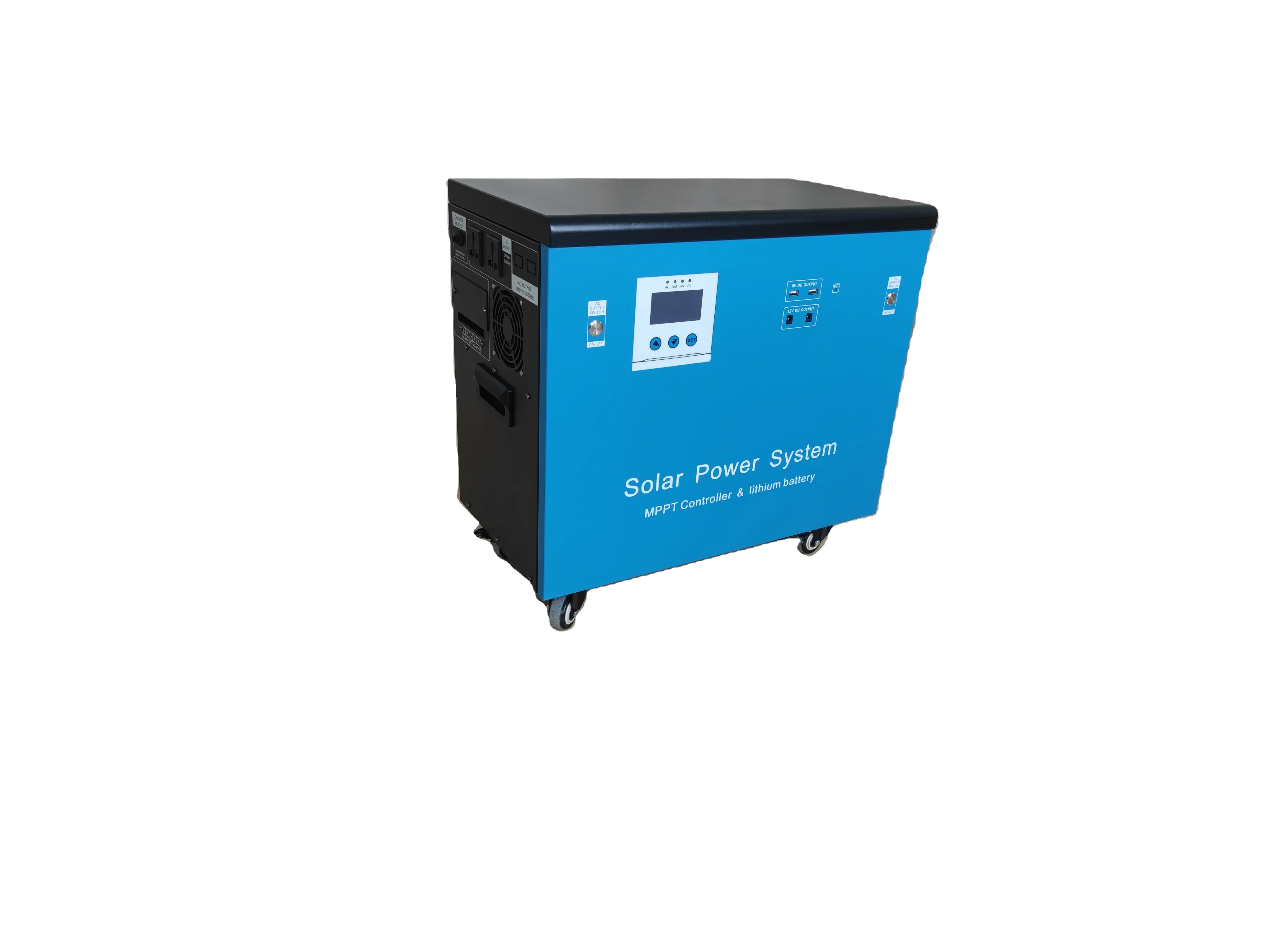 L-24V2000W All-In-One Stackable Machine Lithium Battery System Inverter Control Communication Port Hybrid Grid with Cabinet