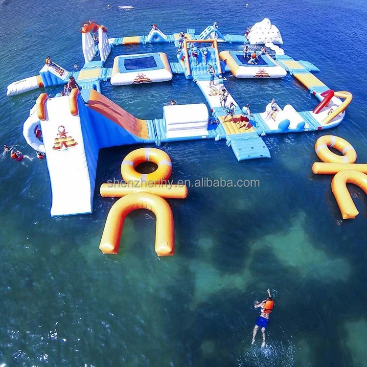 Inflatable Floating Water Park Inflatable Sea Aqua Platform/Inflatable Lake Park For Sale