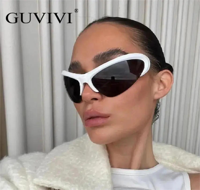GUVIVI 2023 New arrival INS popular Y2K sunglasses oversized women fashion designer sun glasses UV400 protection eyewear