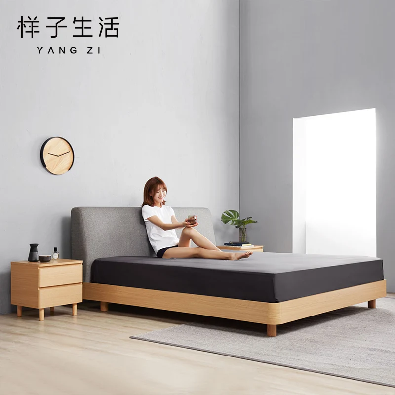 Hot sale wholesale modern wooden beds for bedroom