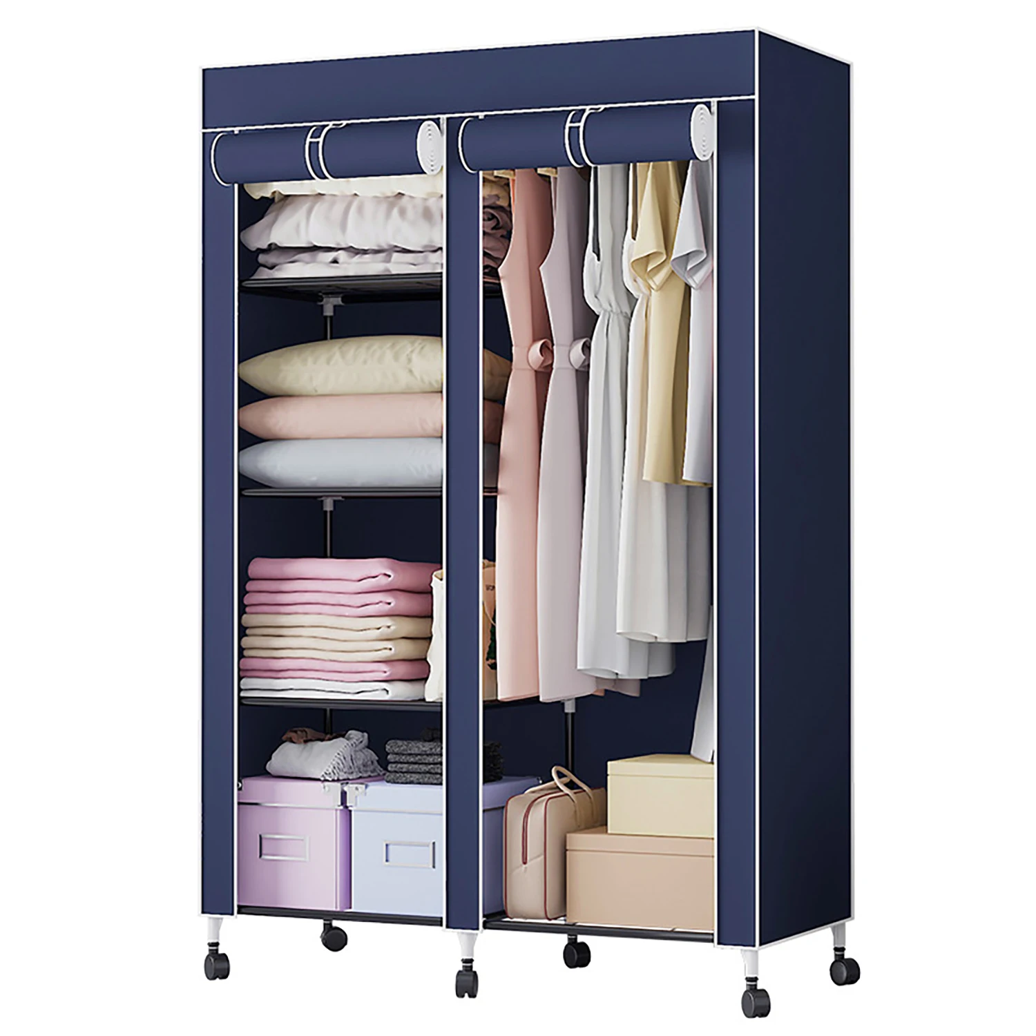 Hot sale No-woven Fabric wardrobe combination wardrobe bedroom Funiture Wardrobes Organizer