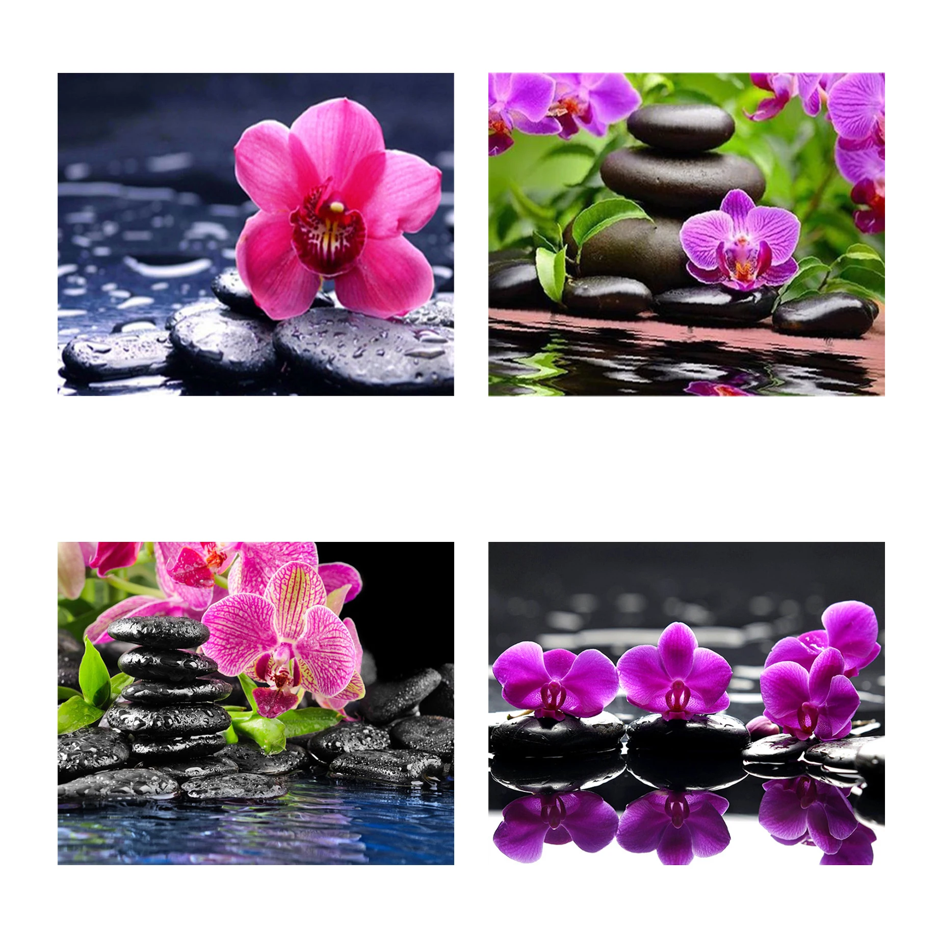 Алмазная 5D картина «Орхидея», полноразмерная/круглая вышивка «сделай сам», вышивка крестиком, украшение для дома, картины на стену с цветами, подарок