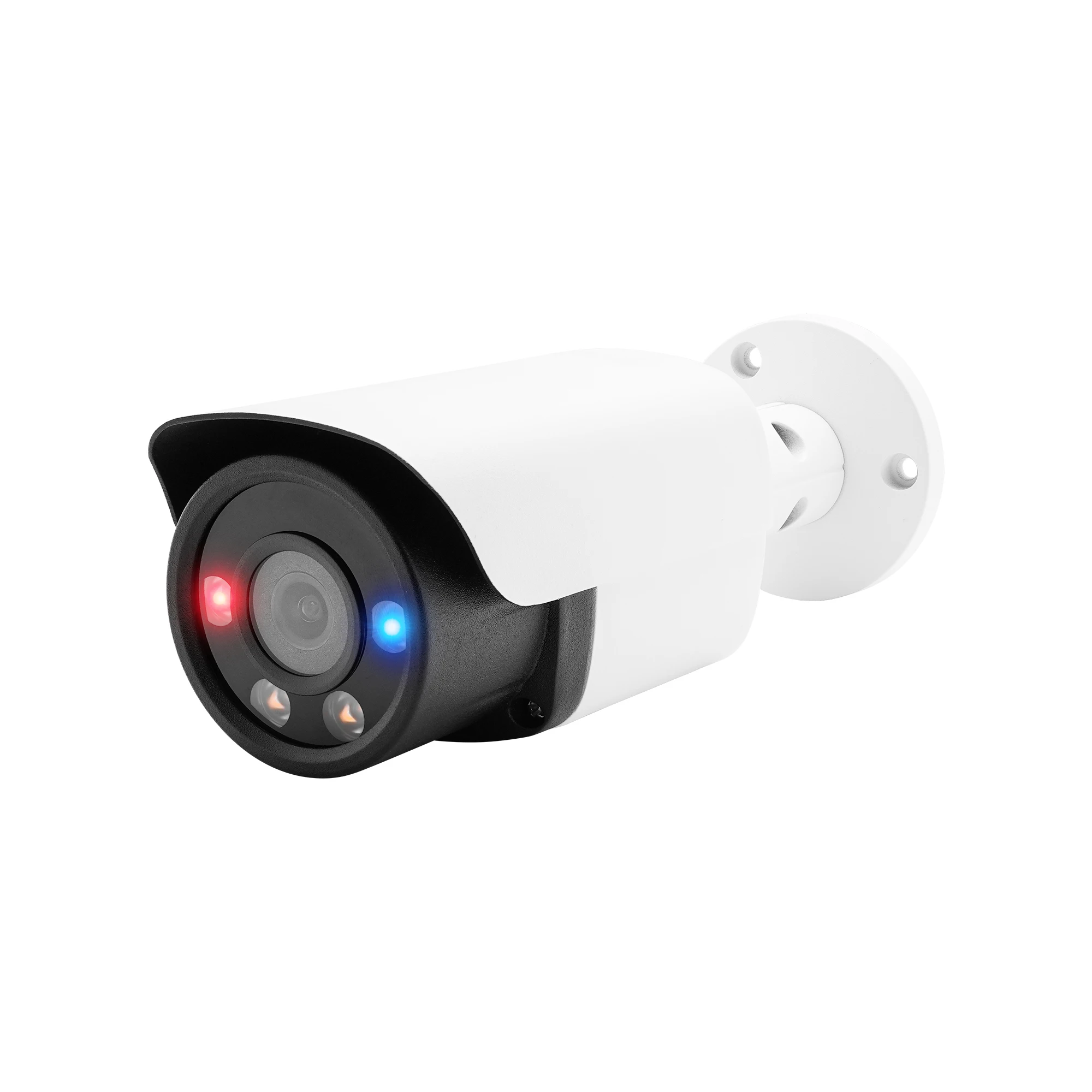 8MP Dual Light with Red&Blue Two Way Audio  4K SD Card human body and Vehicle detection Network Security PoE IP Camera