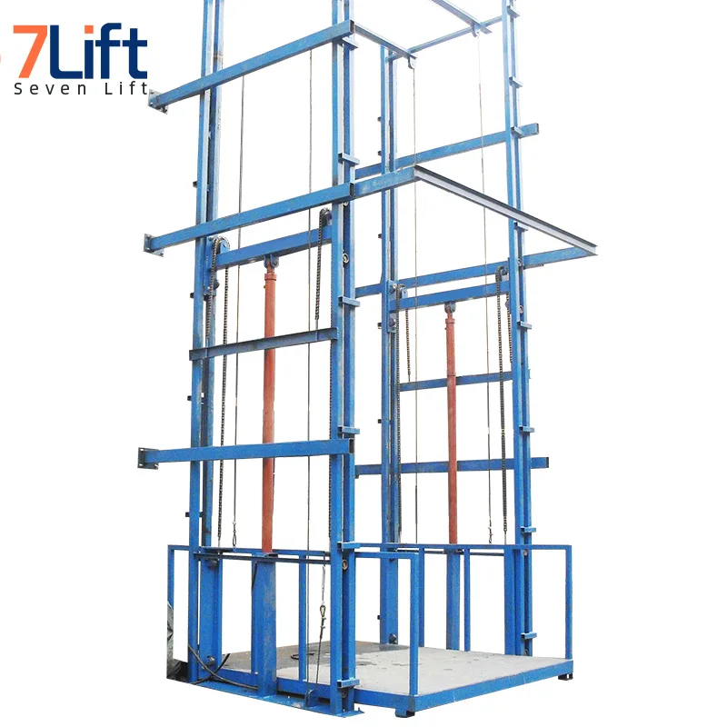  7LSJD SevenLift 1000 кг гидравлический подъемник платформы/товаров вертикальный направляющая Лифт