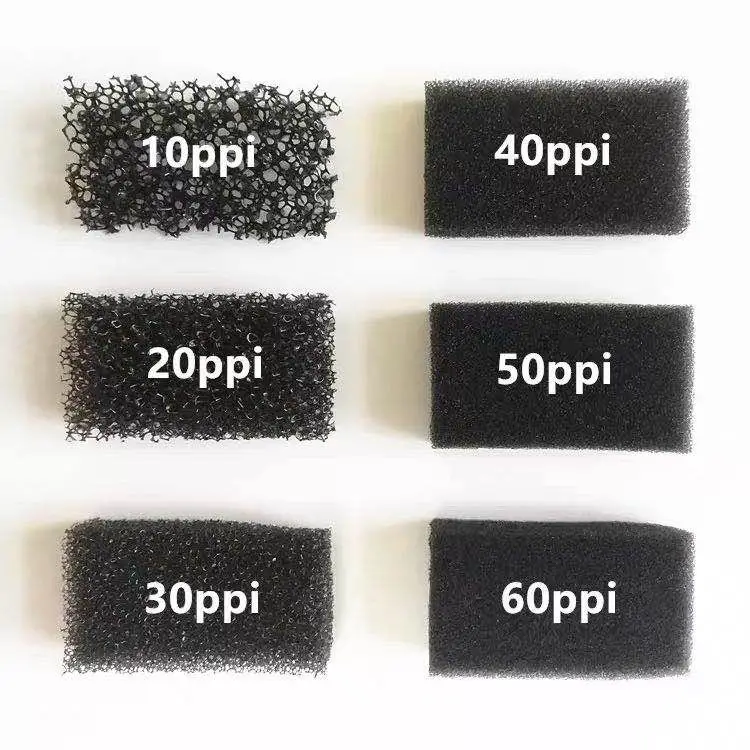 Polyurethane Open Cell Mesh 10-60 ppi activated carbon Sponge Filter Foam Sponge Open Cell for civil air purifier