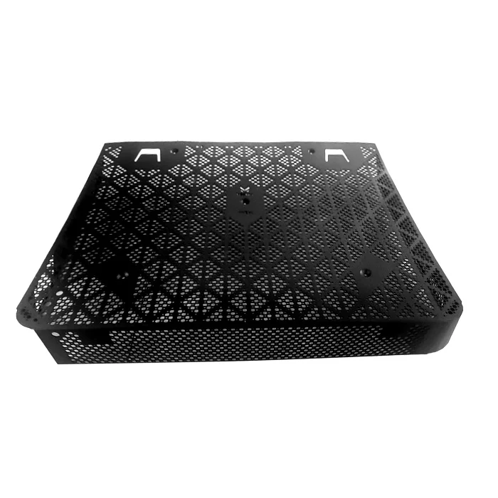 Customized sheet metal fabrication powder coating perforated plate panel Heat dissipation cover